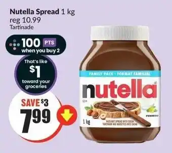 FreshCo Nutella Spread 1kg offer