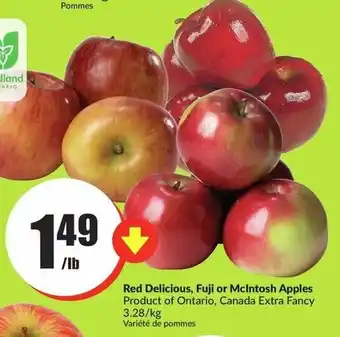 FreshCo Red Delicious, Fuji or McIntosh Apples 3.28/kg offer
