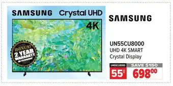 2001 Audio Video Samsung uhd 4k smart crystal display 55 offer