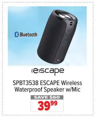 2001 Audio Video Escape wireless waterproof speaker w/mic offer