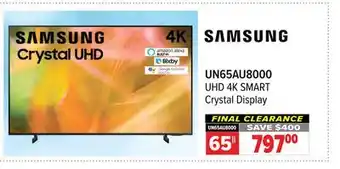 2001 Audio Video Samsung 65 uhd 4k smart crystal display offer