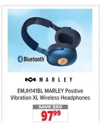 2001 Audio Video Marley positive vibration xl wireless headphones offer