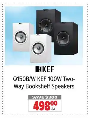 2001 Audio Video Kef 100w two- way bookshelf speakers offer