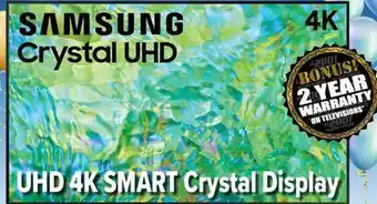 2001 Audio Video Samsung crystal uhd led uhd premium bt smart 65 offer
