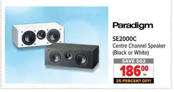 2001 Audio Video Paradigm centre channel speaker offer