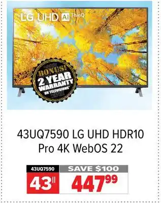 2001 Audio Video Lg 43 uhd hdr10 pro 4k webos 22 43 offer