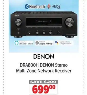 2001 Audio Video Denon stereo multi-zone network receiver offer