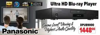 2001 Audio Video Panasonic ultra hd blu-ray player offer