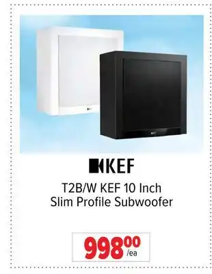 2001 Audio Video Kef 10 inch slim profile subwoofer offer