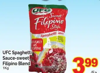 T&T Supermarket Ufc spaghetti sauce-sweet filipino blend, 1kg offer