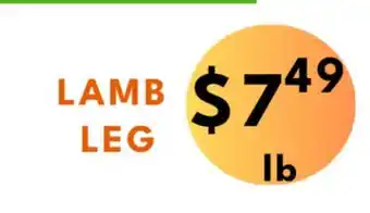 Food World Supermarket Lamb leg offer