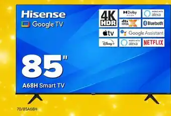 Visions Electronics Hisense a68h smart tv 85 offer