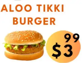 Food World Supermarket Aloo tikki burger offer