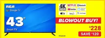 Visions Electronics Rca google tv 43 smart tv offer