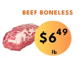 Food World Supermarket Beef boneless offer