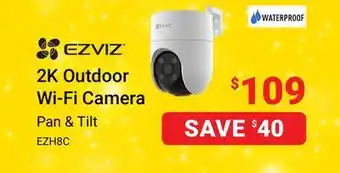 Visions Electronics Ezviz 2k outdoor wi-fi camera offer