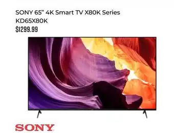 Canex Sony 65 4k smart tv x80k series offer