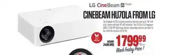Centre Hi-Fi Cinebeam hu70la from lg offer