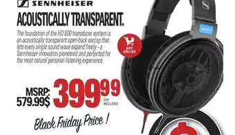 Sennheiser acoustically transparent