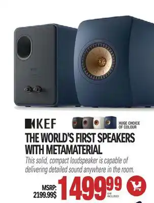 Centre Hi-Fi Kef the world's first speakers with metamaterial offer