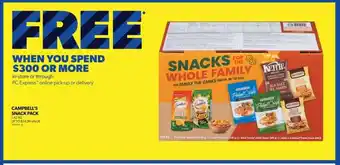 Real Canadian Superstore CAMPBELL'S SNACK PACK 1.42 KG offer