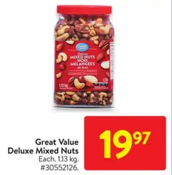 Walmart Great value deluxe mixed nuts offer