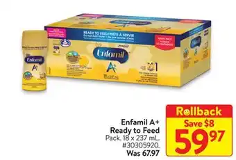 Walmart Enfamil a+ ready to feed offer