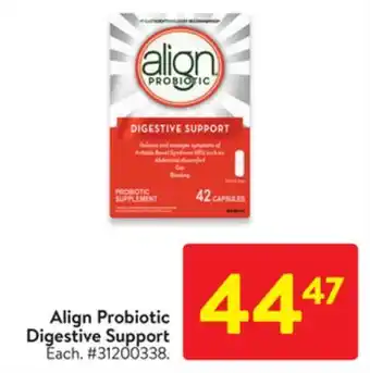 Walmart Align probiotic digestive support offer