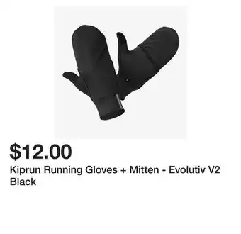 Decathlon Kiprun running gloves + mitten - evolutiv v2 black offer