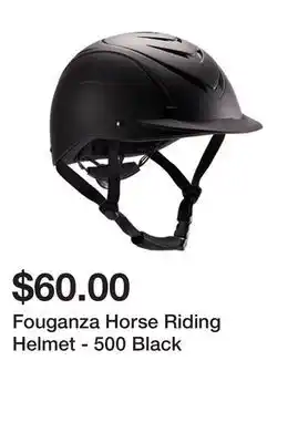 Decathlon Fouganza horse riding helmet - 500 black offer