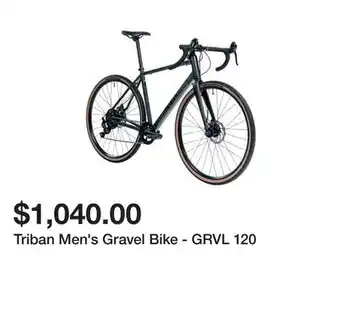 Decathlon Triban men's gravel bike - grvl 120 offer