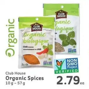 IGA Club House Organic Spices offer