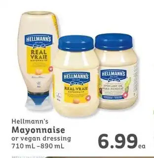 IGA Hellmann's Mayonnaise or vegan dressing 710 mL-890 mL offer
