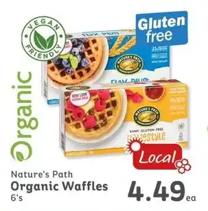IGA Nature's Path Organic Waffles 6's offer