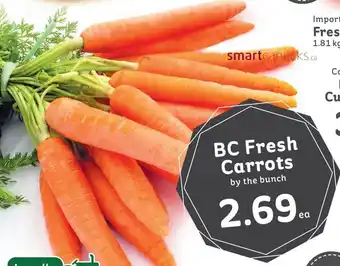 IGA BC Fresh Carrots offer