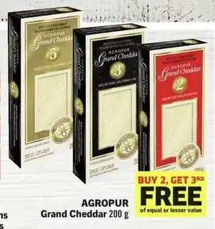 IGA AGROPUR Grand Cheddar 200g offer