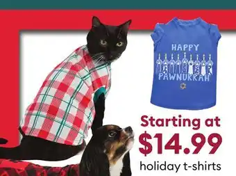Petsmart Holiday t-shirts offer