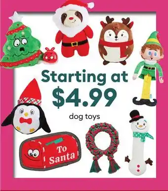 Petsmart Dog toys offer