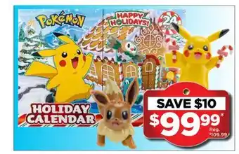 Showcase Pokemon holiday calendar offer