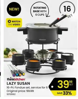 Stokes Lazy susan 16-pc fondue set offer