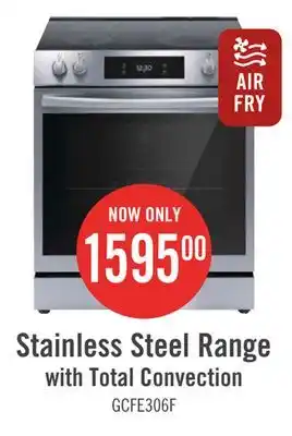 The Brick Frigidaire gallery 6.2 cu. ft. electric range with total convection - gcfe306cbf offer