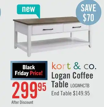 The Brick Logan coffee table offer