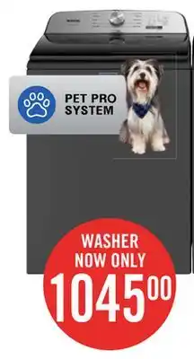 The Brick Maytag 5.4 cu. ft. pet pro top-load washer - mvw6500mbk offer