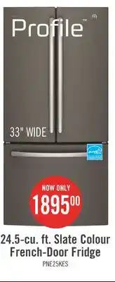 The Brick Profile 24.5 cu. ft. french-door refrigerator with space-saving icemaker pne25nmlkes offer