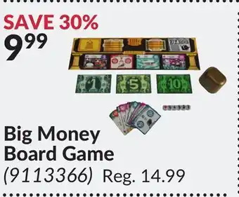 Princess Auto Big money board game offer