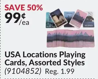 Princess Auto Usa locations playing cards, assorted styles offer
