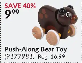 Princess Auto Push-along bear toy offer
