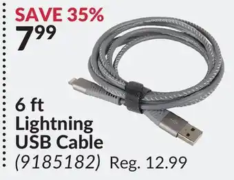 Princess Auto 6 ft lightning usb cable offer
