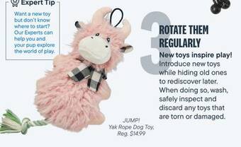 Petvalu Jump! yak rope dog toy offer