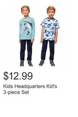 Costco Kids headquarters kid's 3-piece set offer